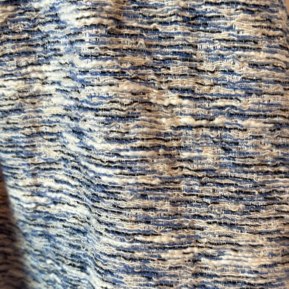 Zara Gray and Blue Textured Mini Dress small - Picture 5 of 16